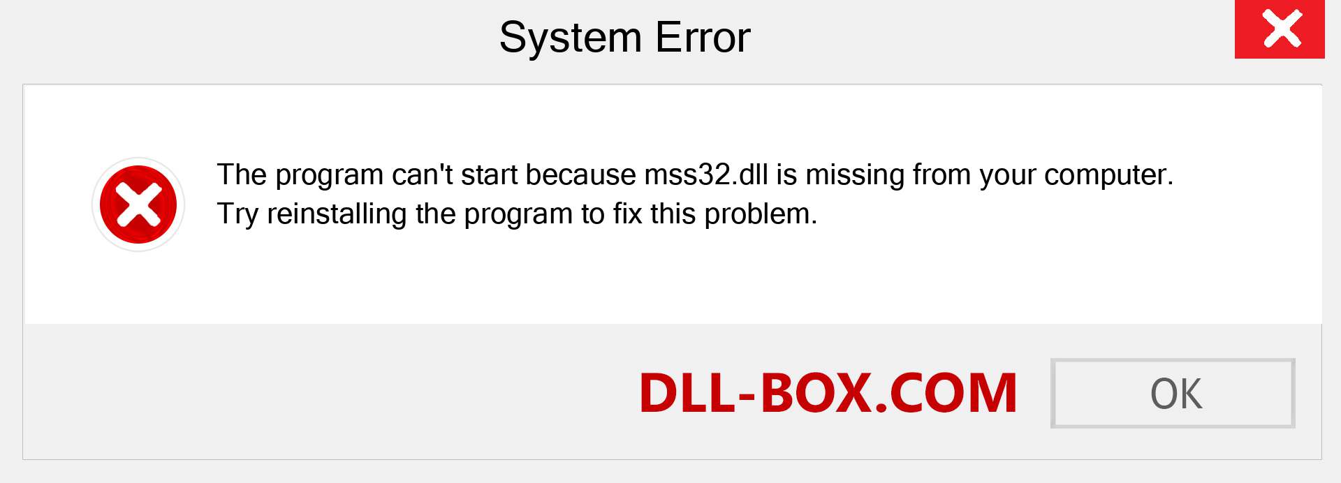  mss32.dll file is missing?. Download for Windows 7, 8, 10 - Fix  mss32 dll Missing Error on Windows, photos, images